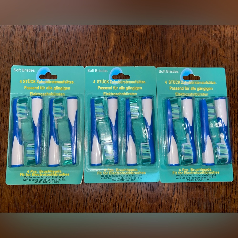 Unopened brand new electric toothbrush heads that for Model SR 12A.18A